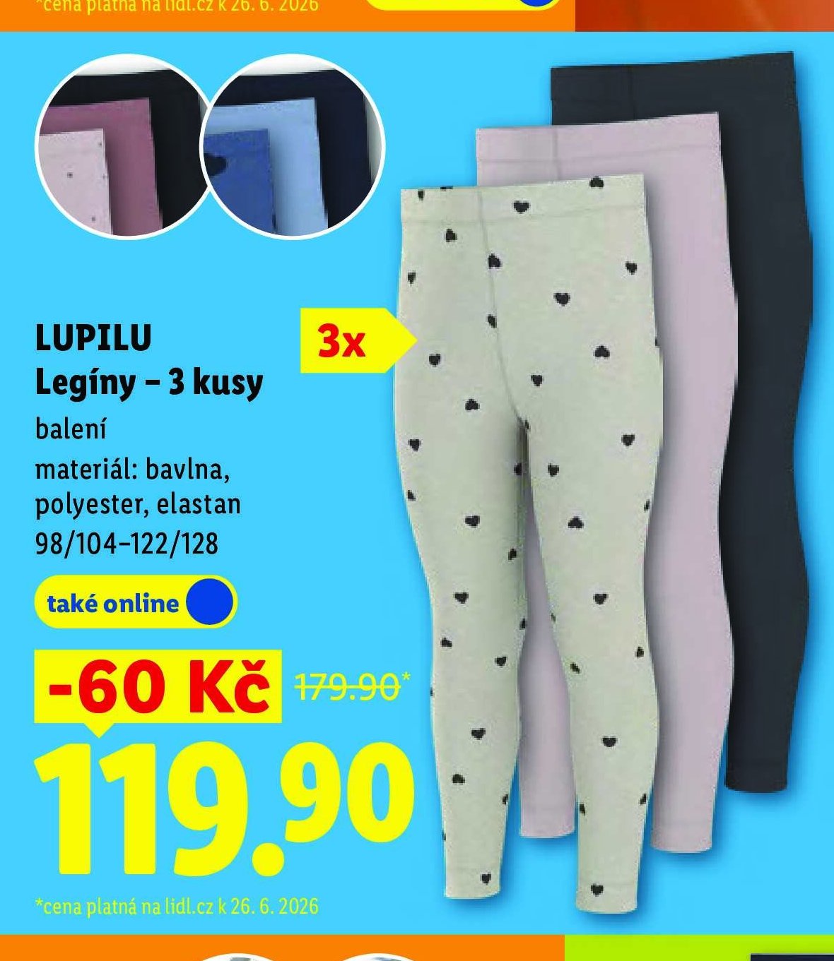 LUPILU Legíny – 3 kusy