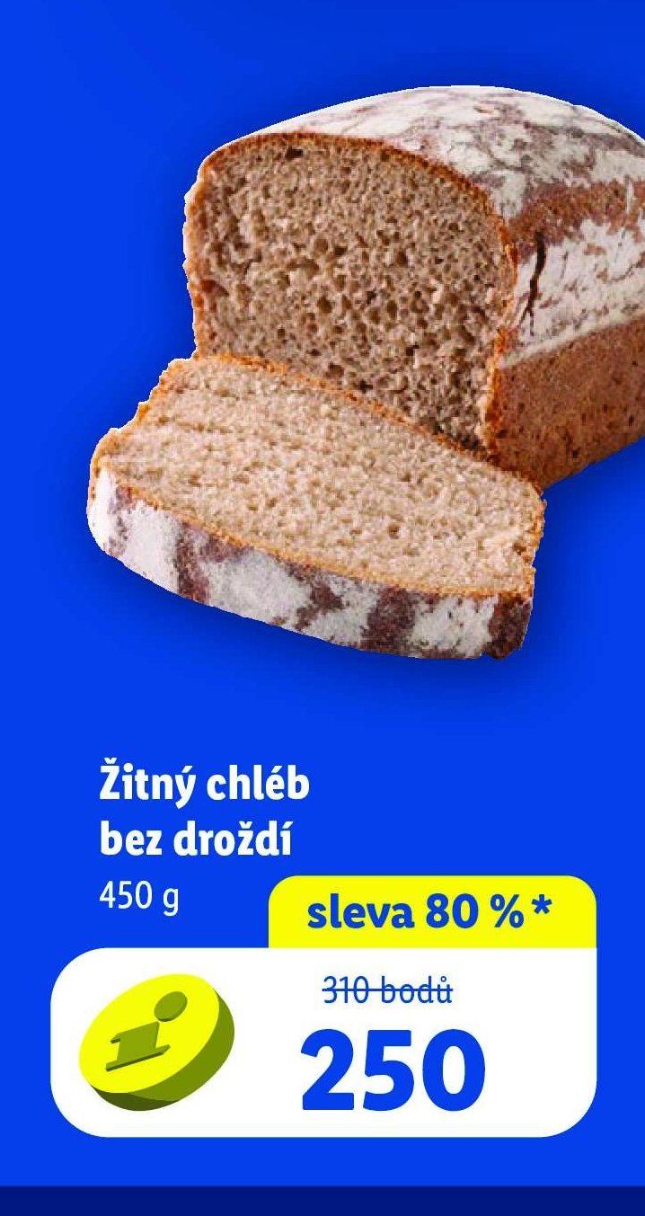 Žitný chléb bez droždí