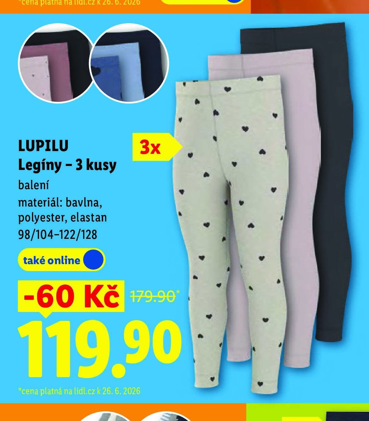 LUPILU Legíny – 3 kusy