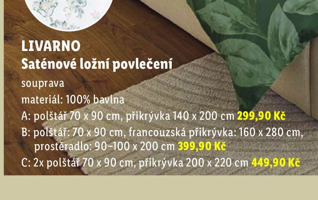 LIVARNO Saténové ložní povlečení