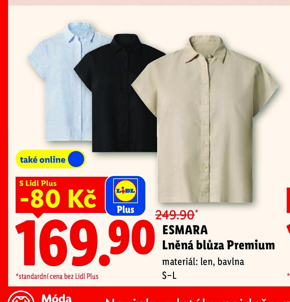 ESMARA Lněná blůza Premium