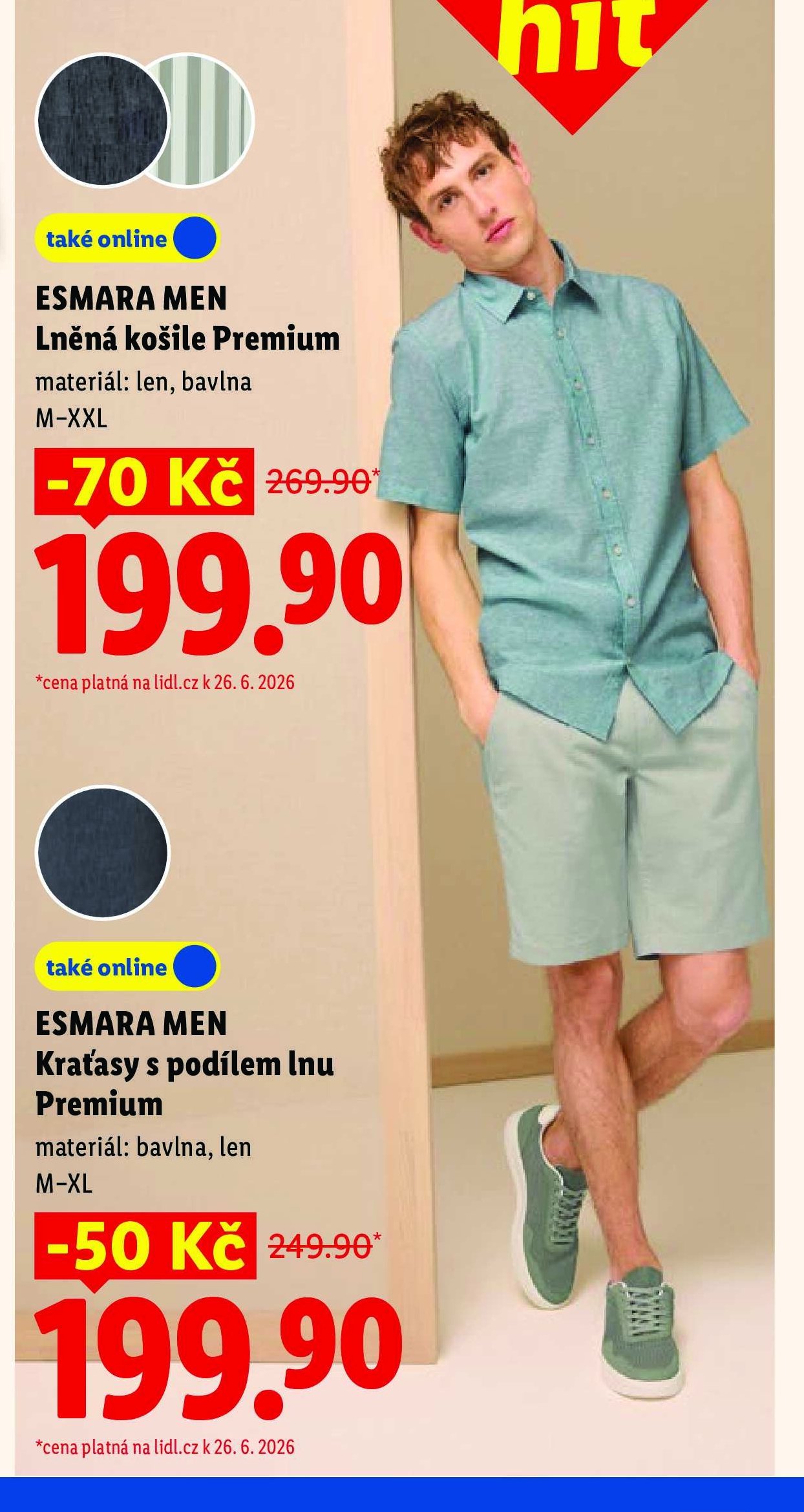 ESMARA MEN Lněná košile Premium