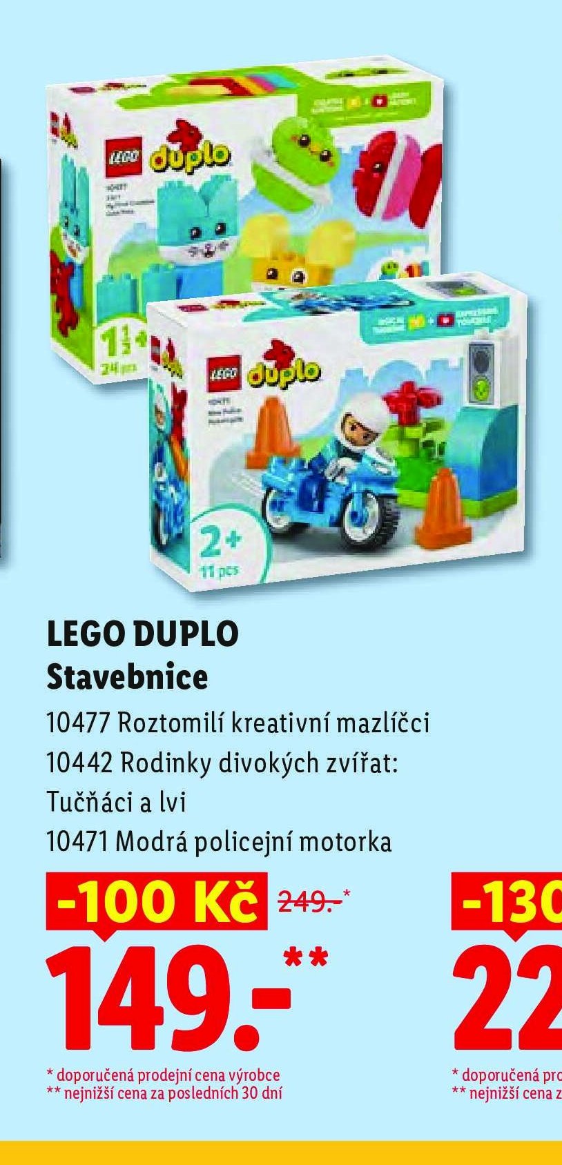 LEGO DUPLO Stavebnice (10477, 10442, 10471)