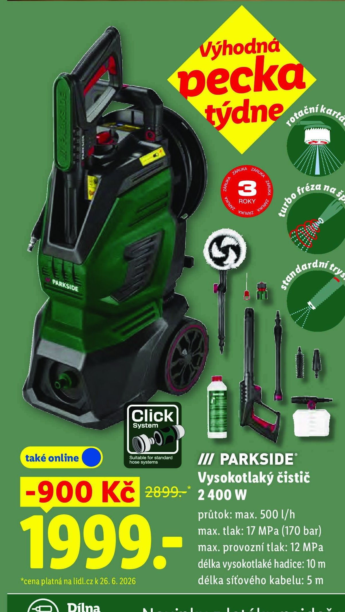 PARKSIDE VysOkotlaký čistič 2400 W