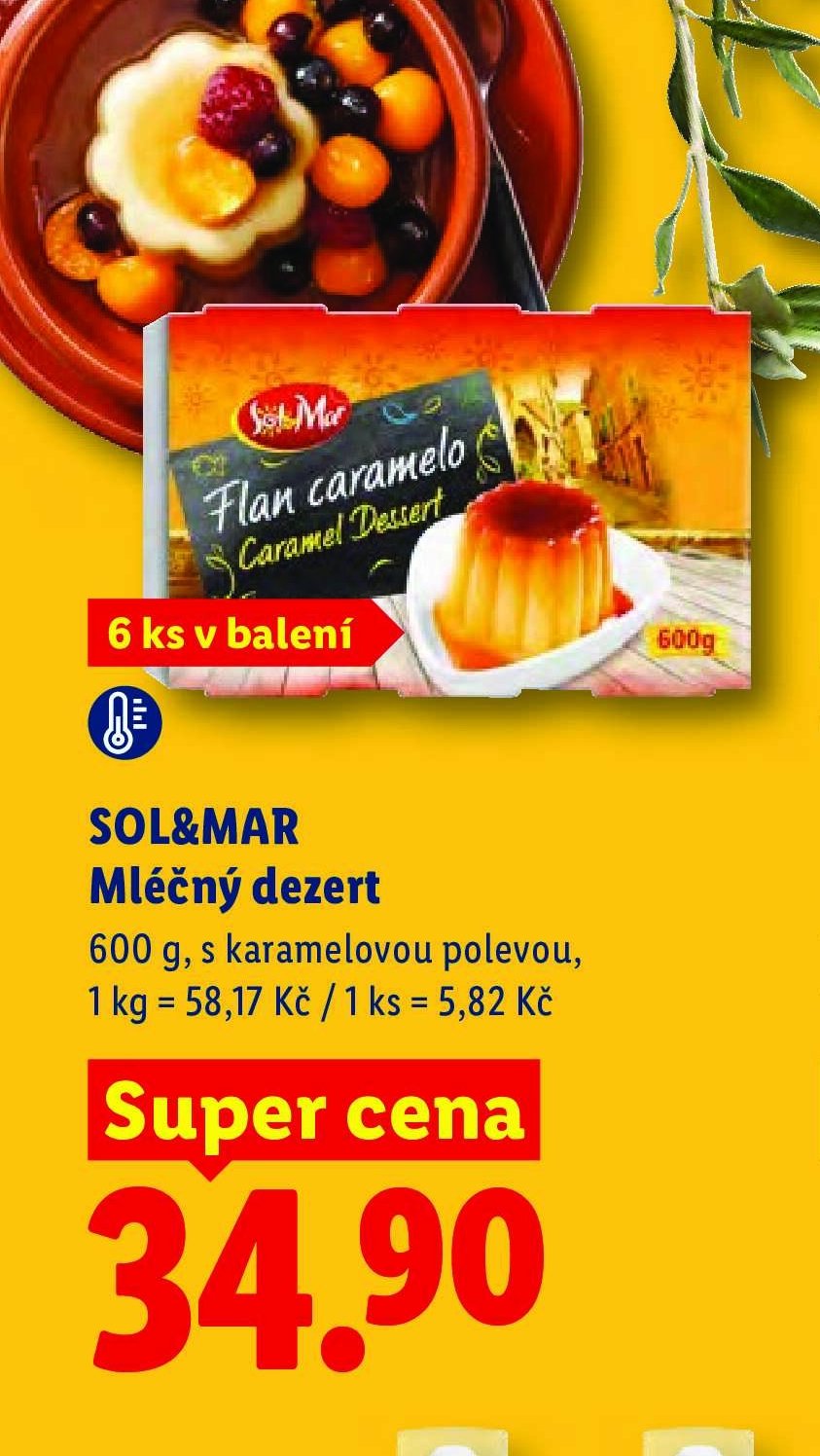 SOL&MAR Mléčný dezert
