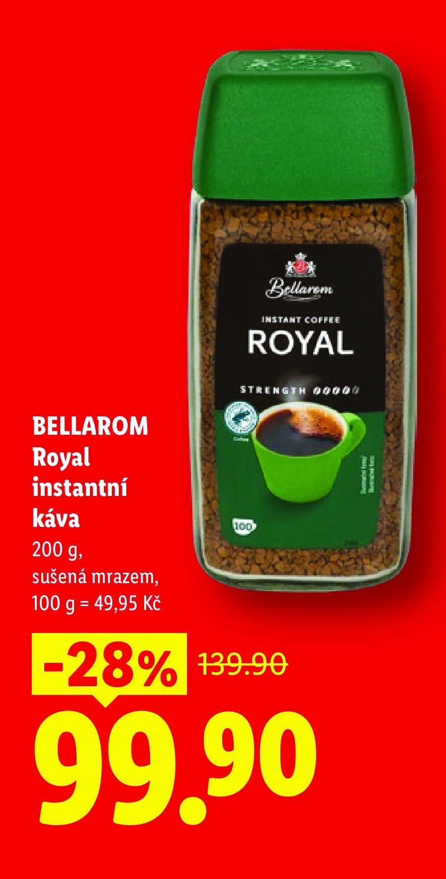 BELLAROM Royal instantní káva