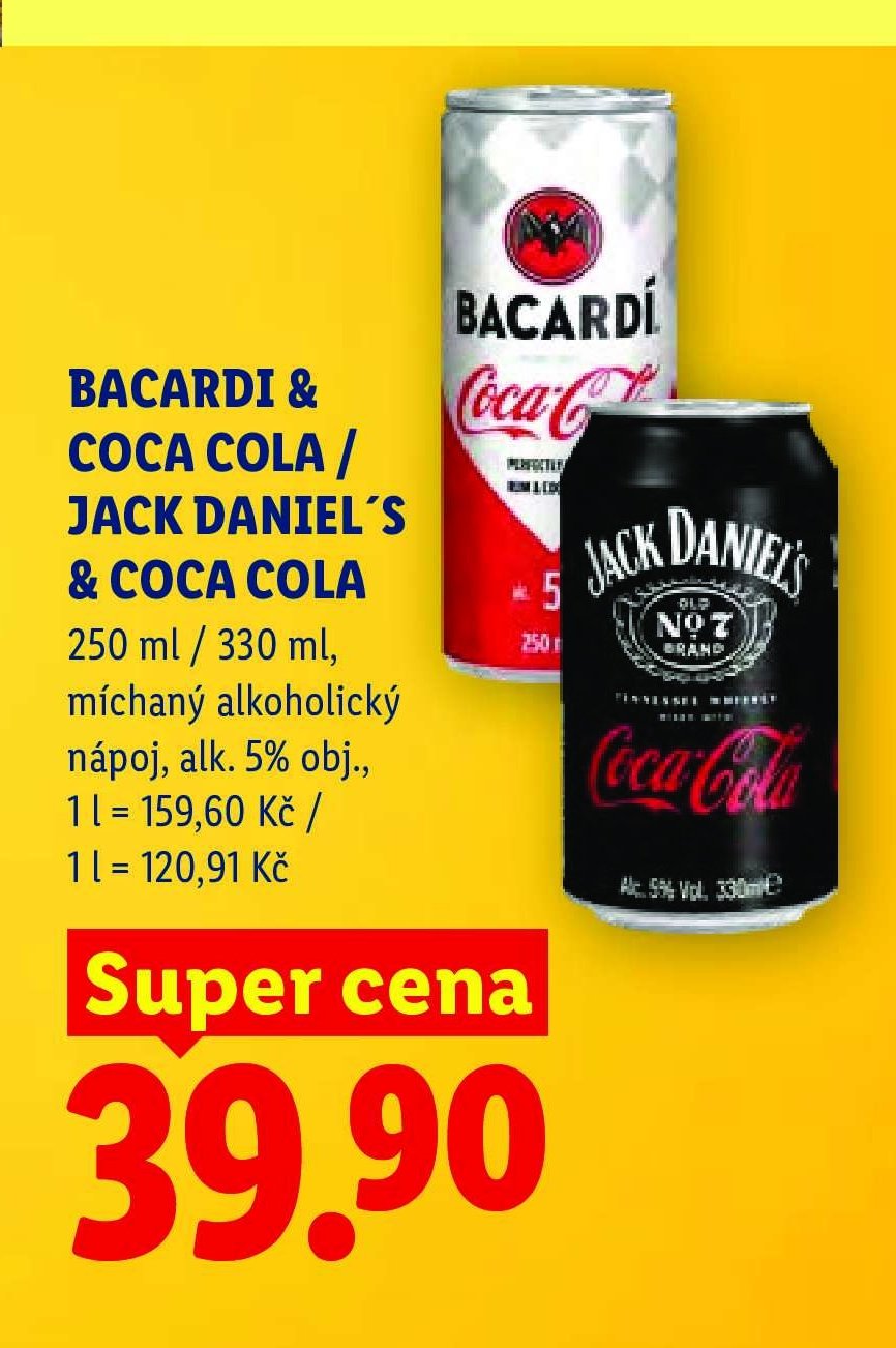 BACARDI & COCA COLA / JACK DANIEL'S & COCA COLA