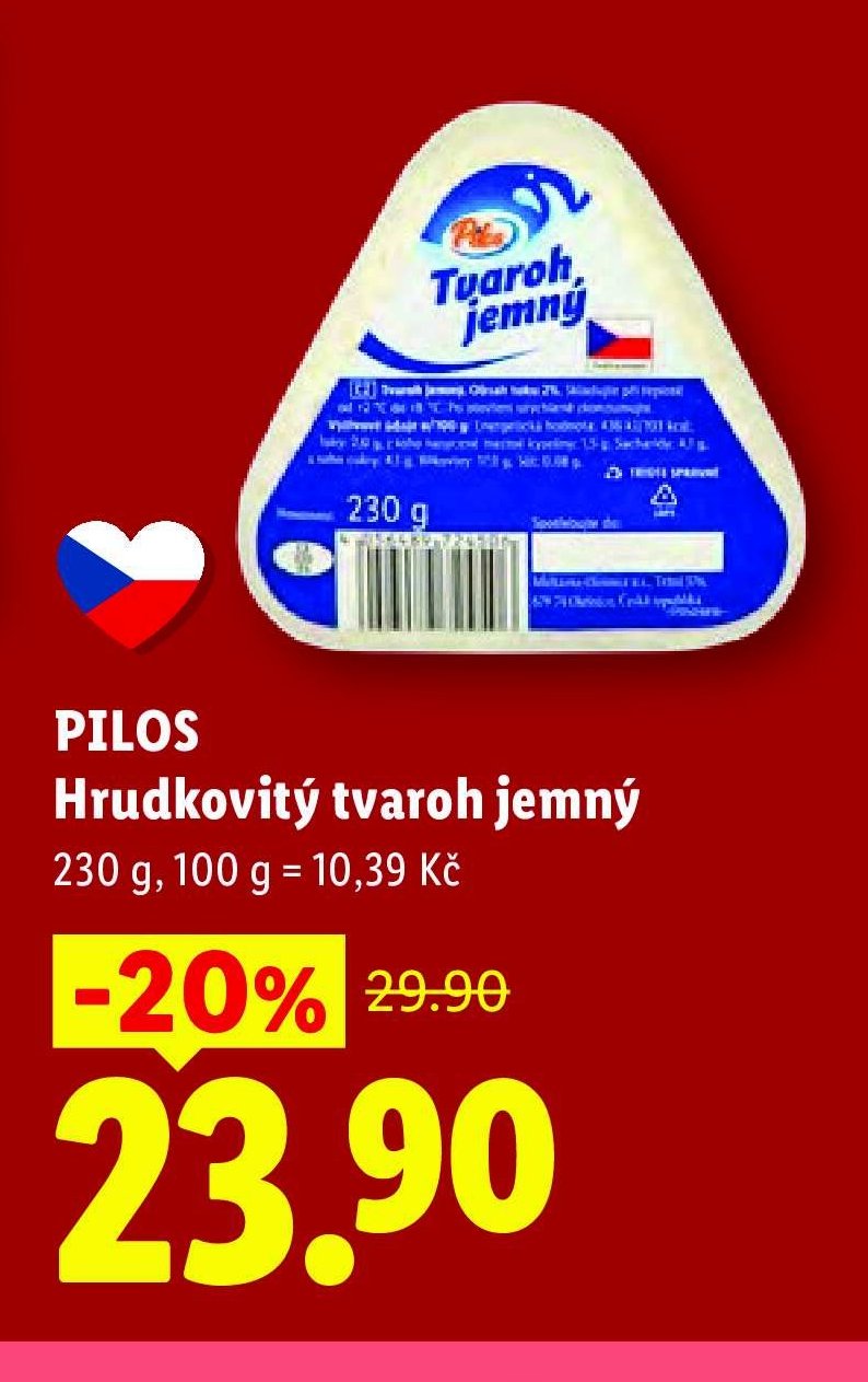 PILOS Hrudkovitý tvaroh jemný