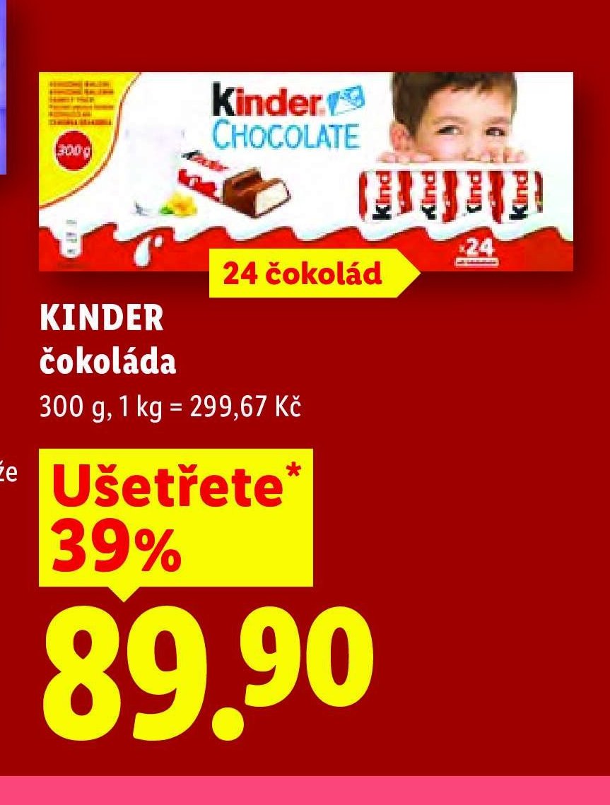 KINDER Čokoláda