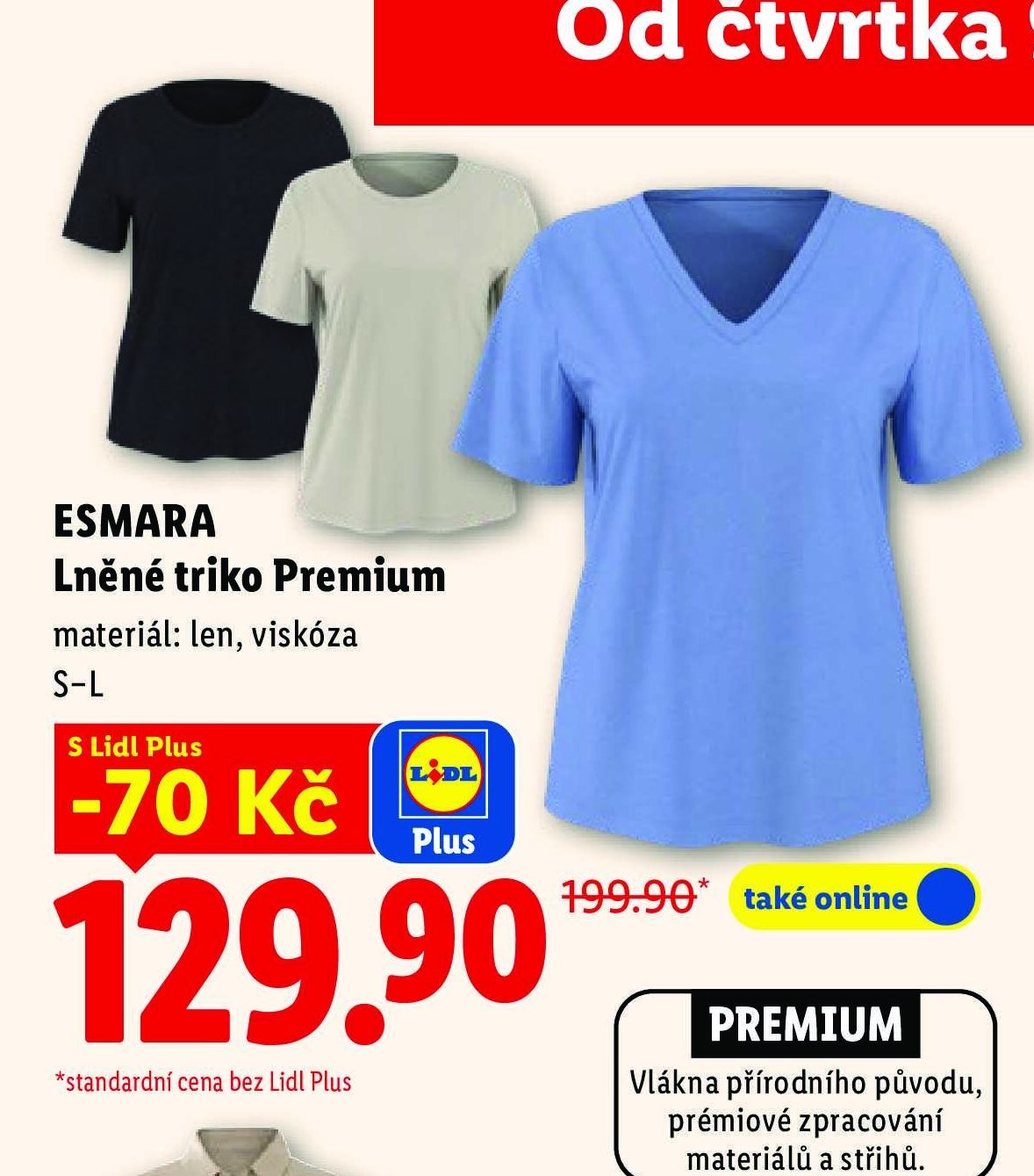ESMARA Lněné triko Premium