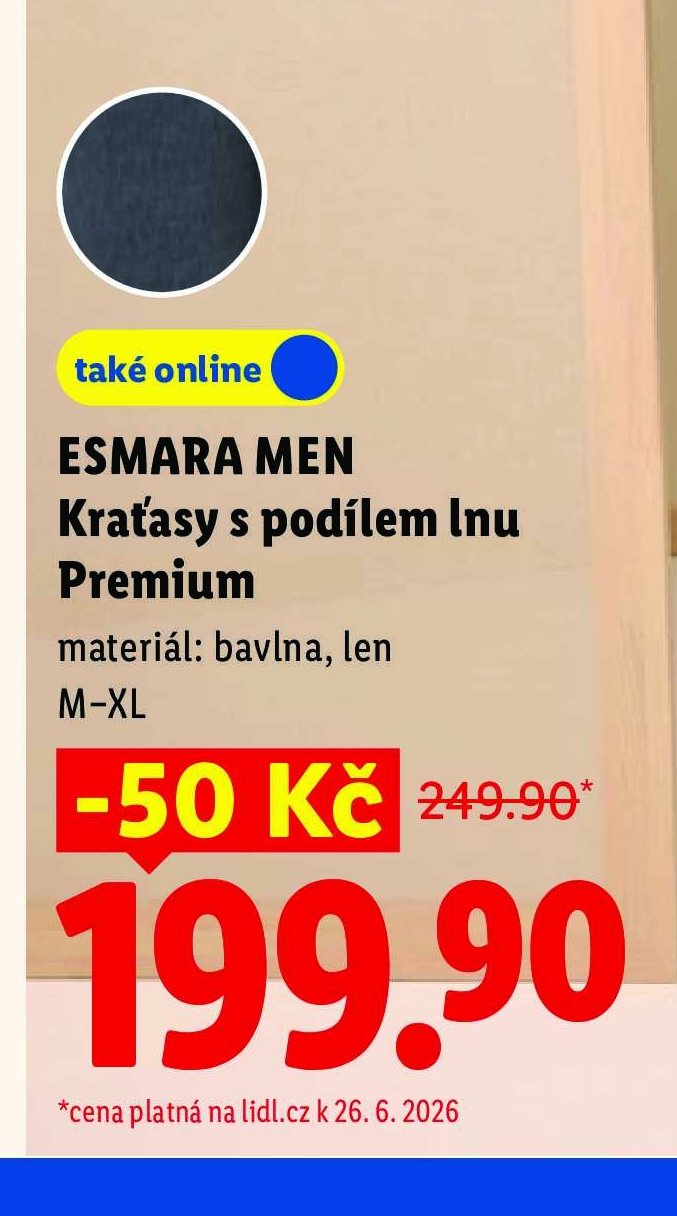 ESMARA MEN Kraťasy s podílem lnu Premium