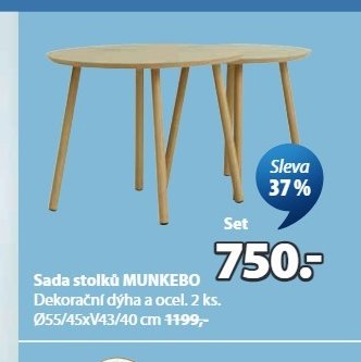 Sada stolků MUNKEBO
