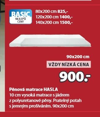 Pěnová matrace HASLA