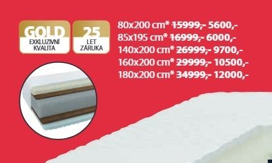 Matrace GOLD - Jysk aktualniletaky.eu