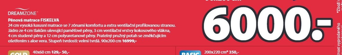 Pěnová matrace FISKELVA - Jysk aktualniletaky.eu