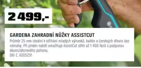 GARDENA ZAHRADNÍ NŮŽKY ASSISTCUT