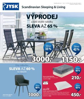 aktuální leták Jysk 2.7.2026-11.8.2026