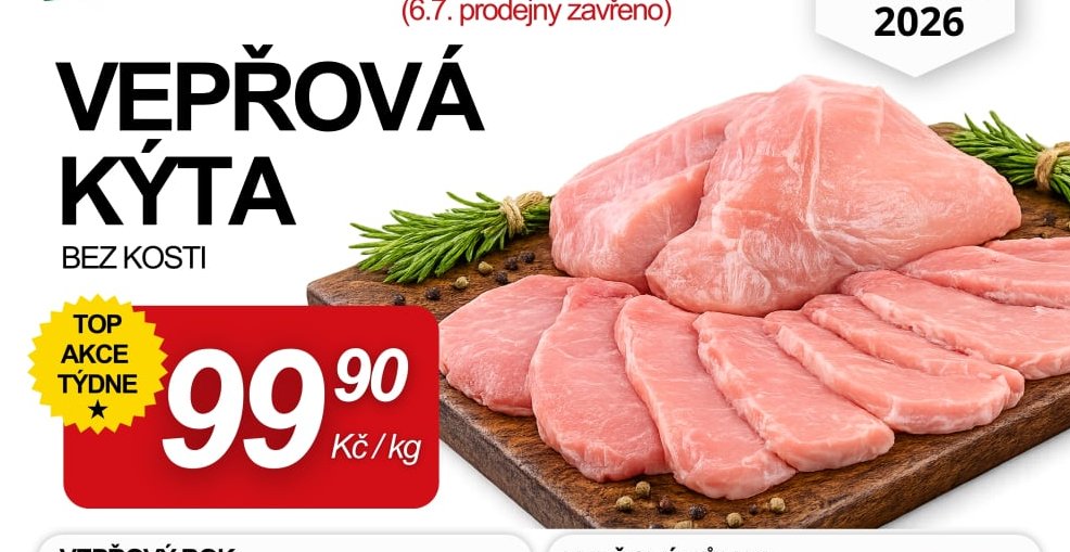 VEPŘOVÁ KÝTA BEZ KOSTI