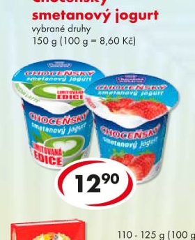 Choceňský smetanový jogurt