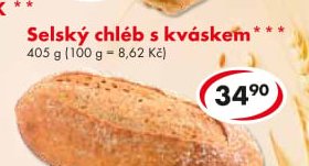 Selský chléb s kváskem
