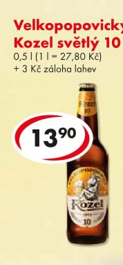 Velkopopovický Kozel světlý 10