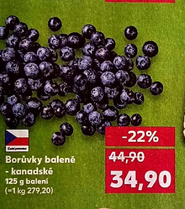 Borůvky balené
