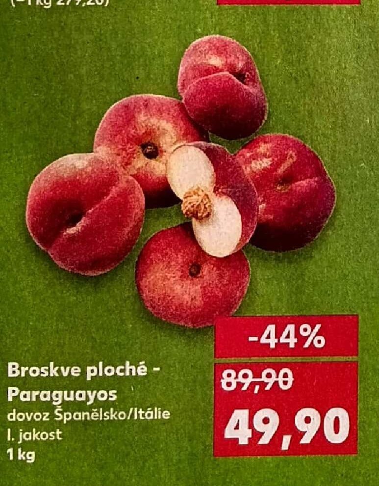 Broskve ploché - Paraguayos
