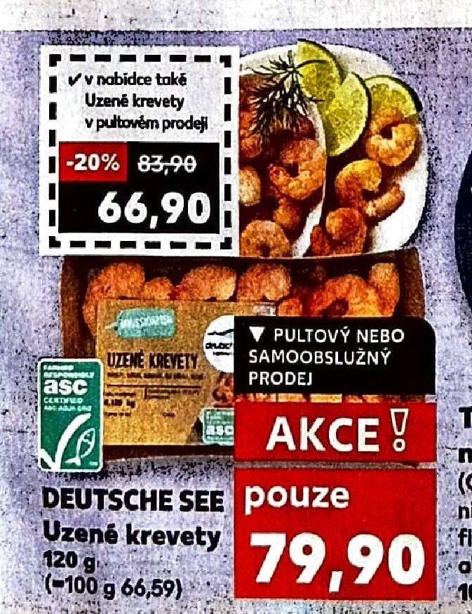 Uzené krevety