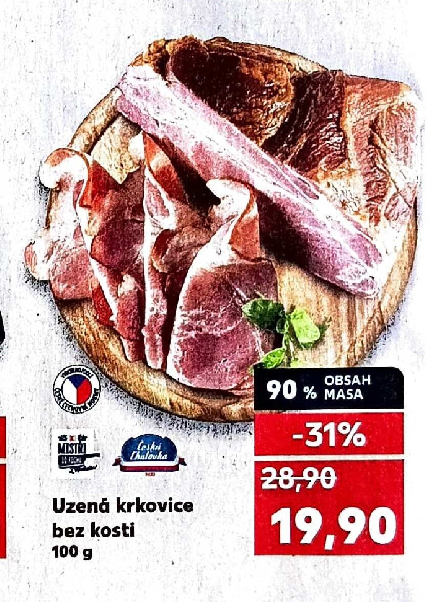 Uzená krkovice bez kosti