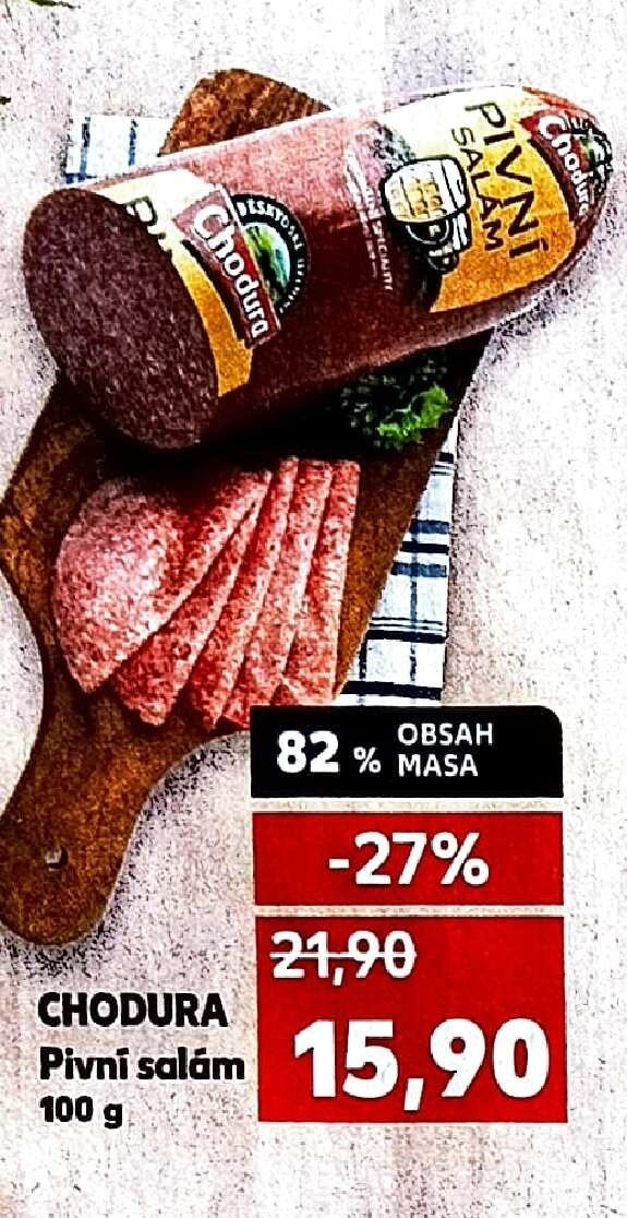 CHODURA Pivní salám 100 g