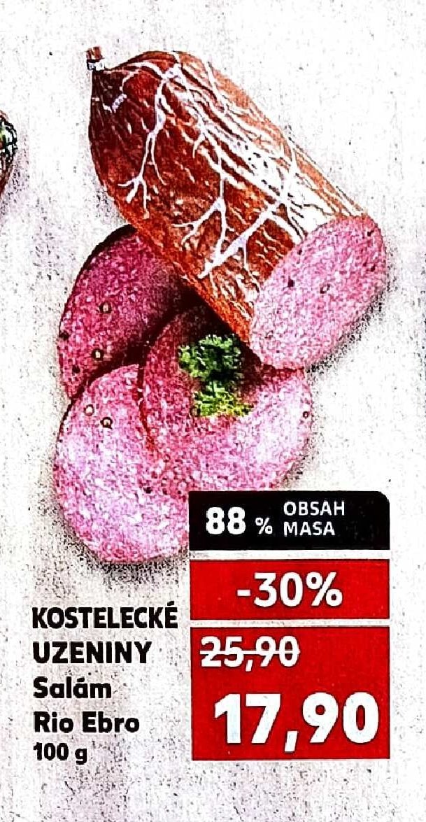 KOSTELECKÉ UZENINY Salám Rio Ebro 100 g