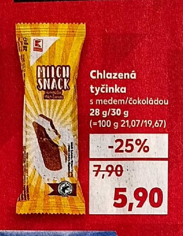 Milch snack tyčinka 28 g