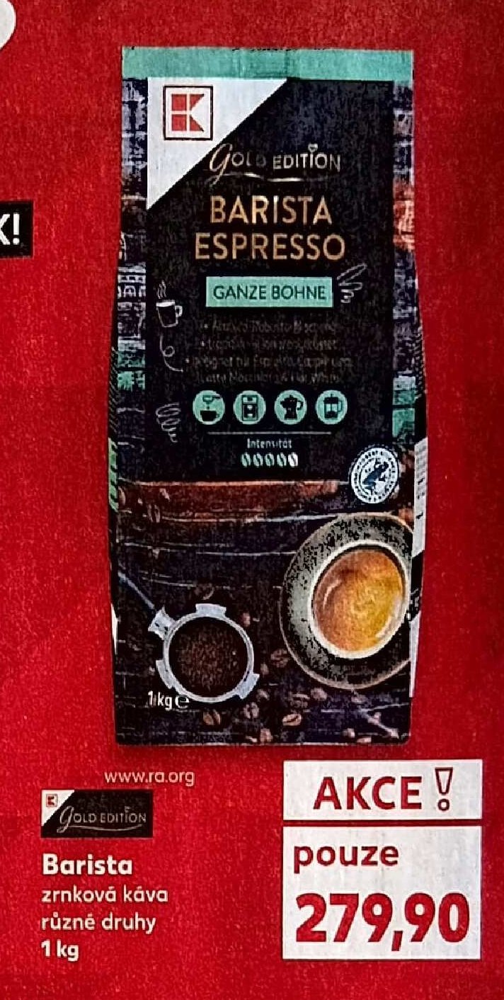 Barista zrnková káva 1 kg