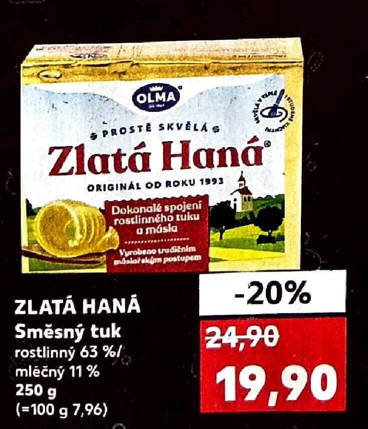 ZLATÁ HANÁ Směsný tuk