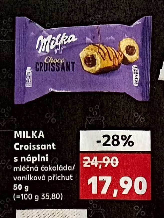 Milka Croissant s náplní