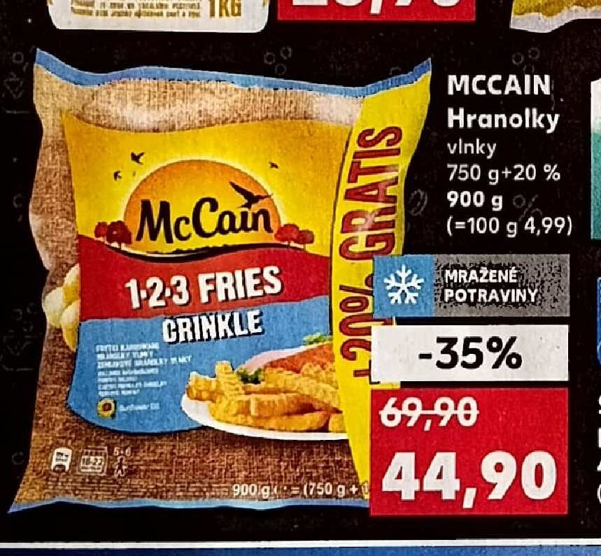 MCCAIN Hranolky vlnky