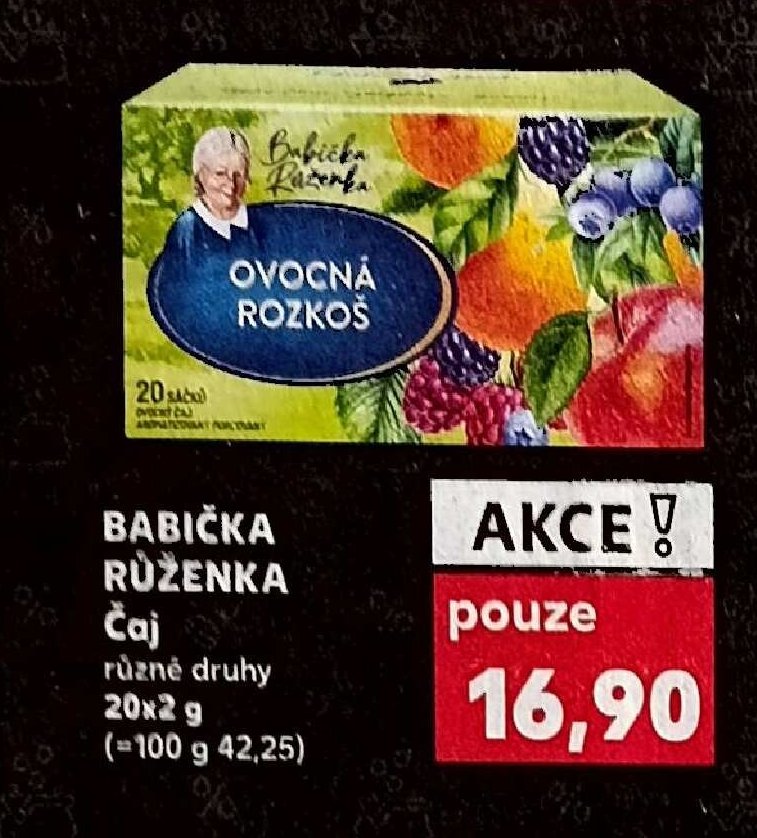 Babička Růženka Čaj různé druhy 20x2 g