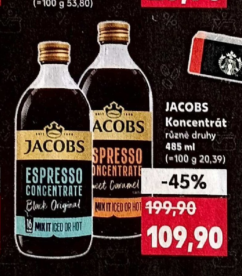 Jacobs Koncentrát různé druhy 485 ml