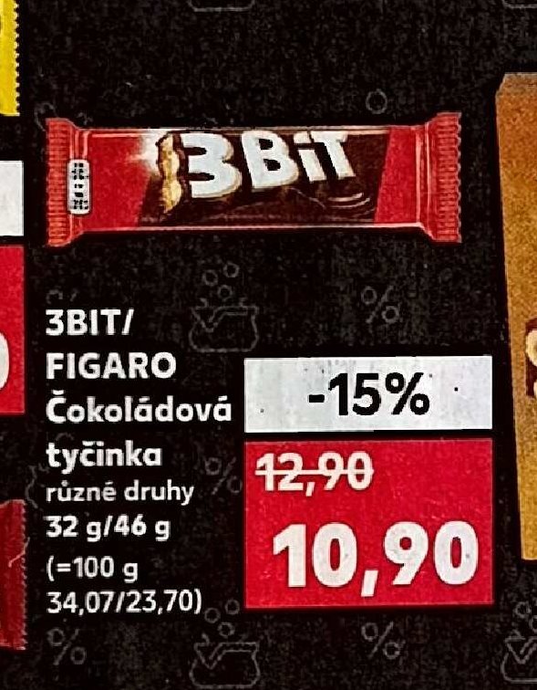 3BIT/FIGARO Čokoládová tyčinka