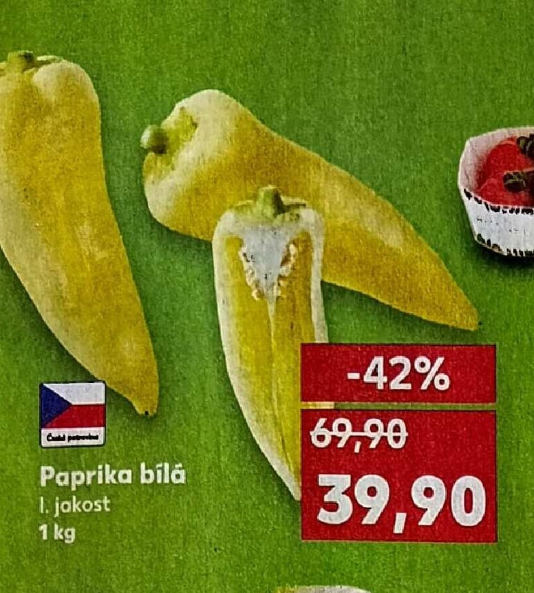 Paprika bílá
