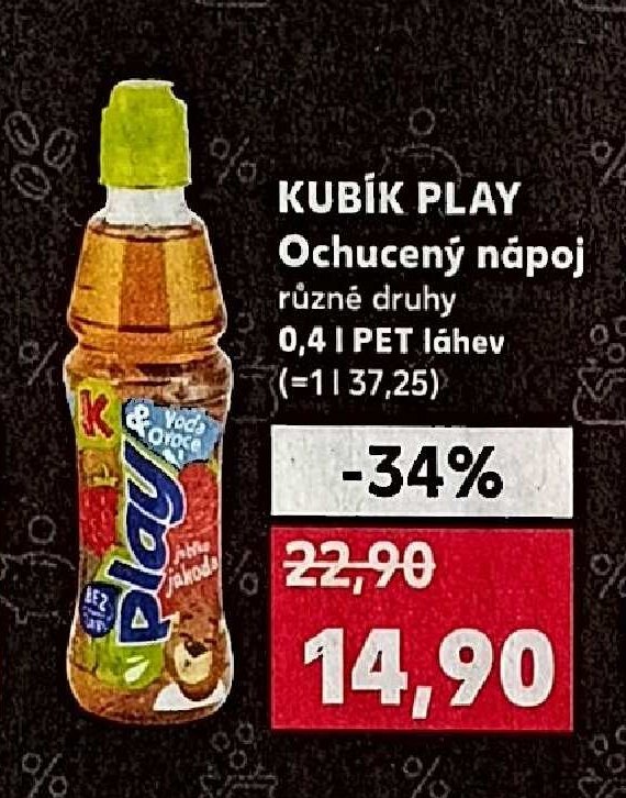 KUBÍK PLAY Ochucený nápoj