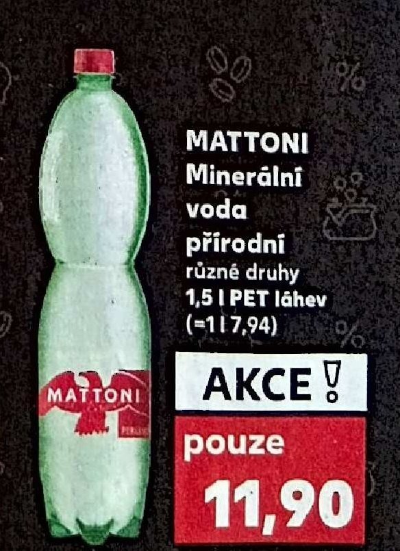 MATTONI Minerální voda