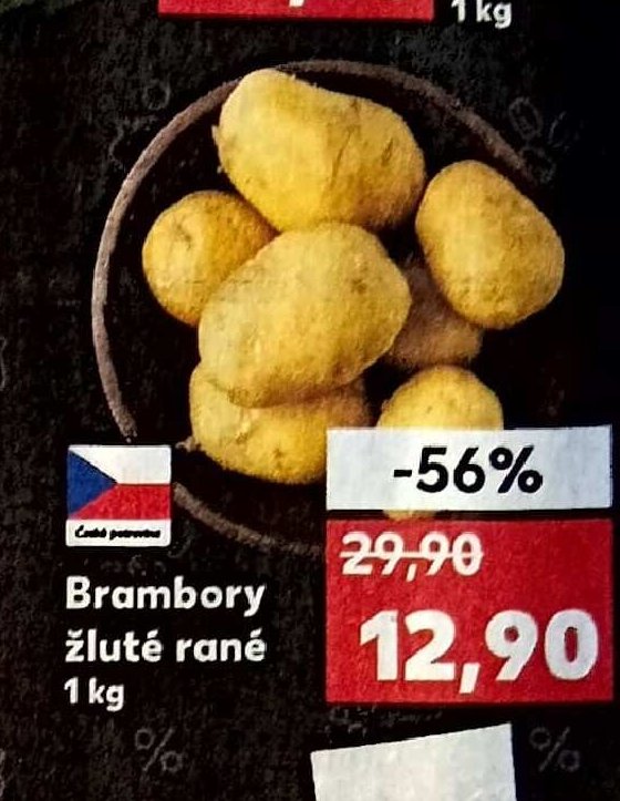 Brambory žluté rané