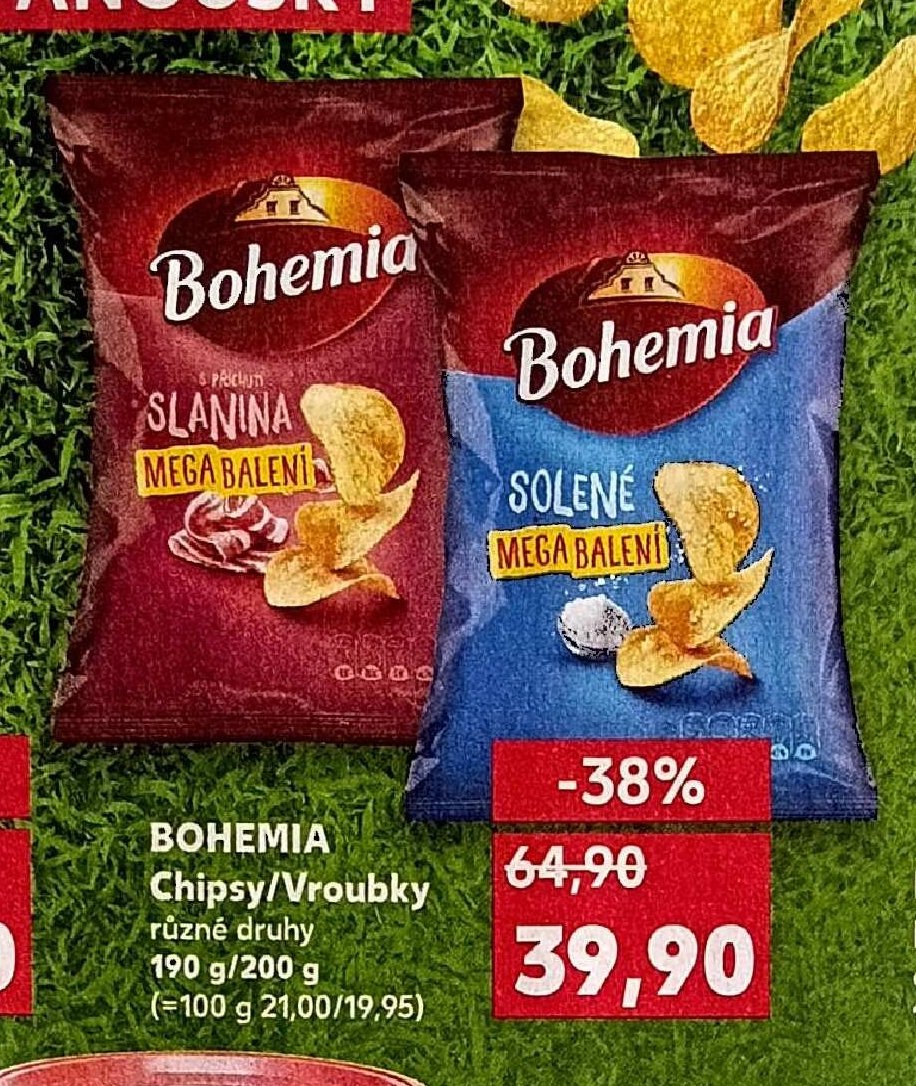BOHEMIA Chipsy/Vroubky
