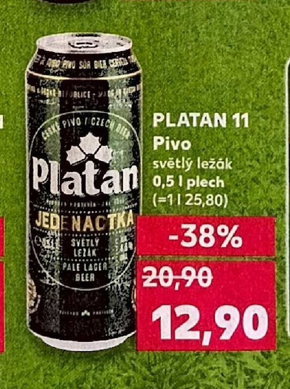 Platan 11 Pivo světlý ležák 0,5 l plech