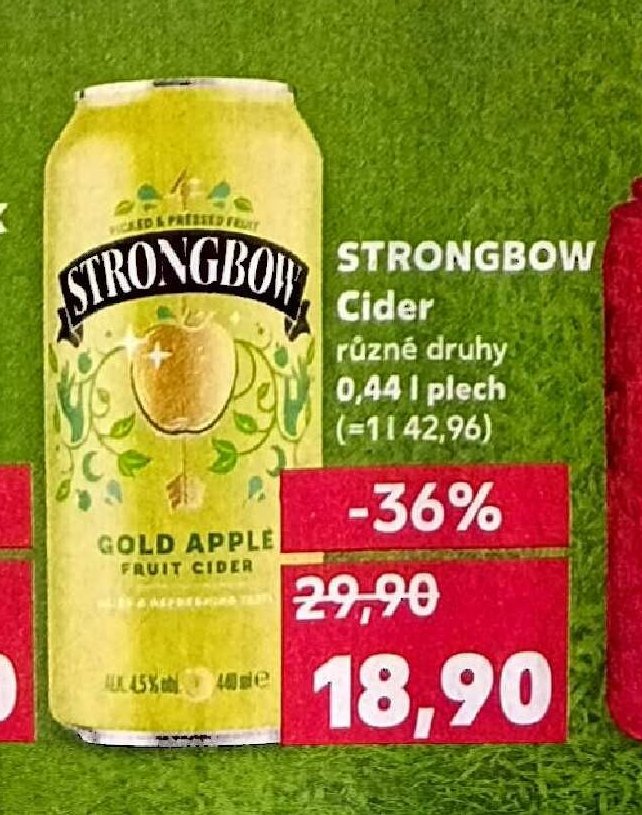 Strongbow Cider různé druhy 0,44 l plech