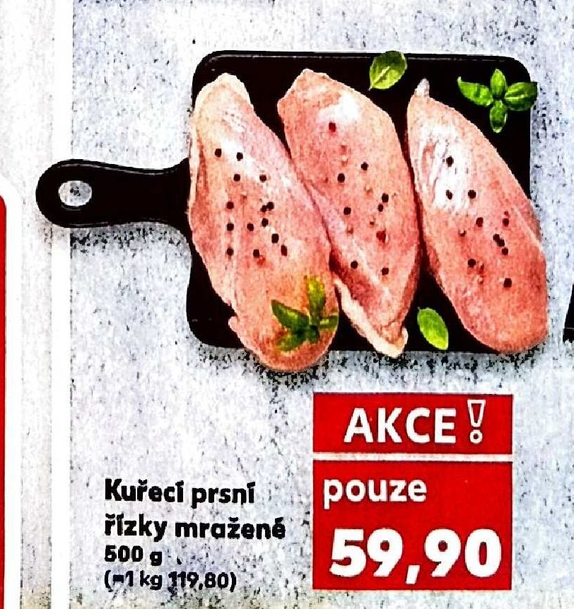 Kuřecí prsní řízky mražené