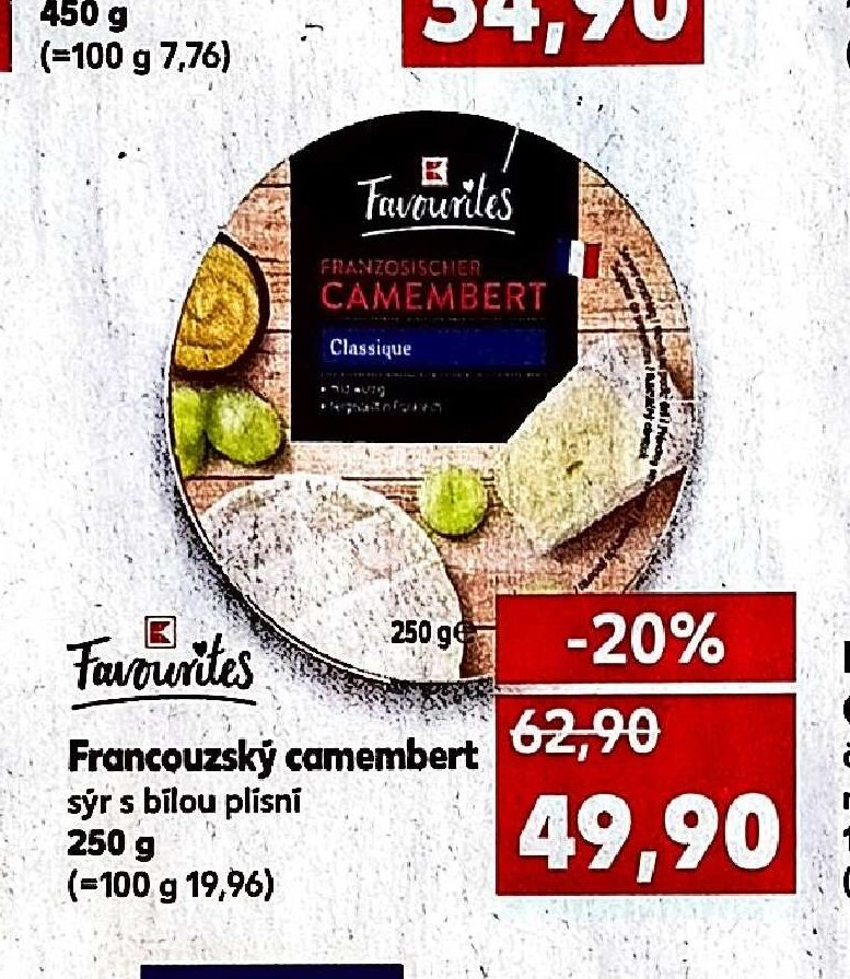 FAVOURITES Francouzský camembert 250g