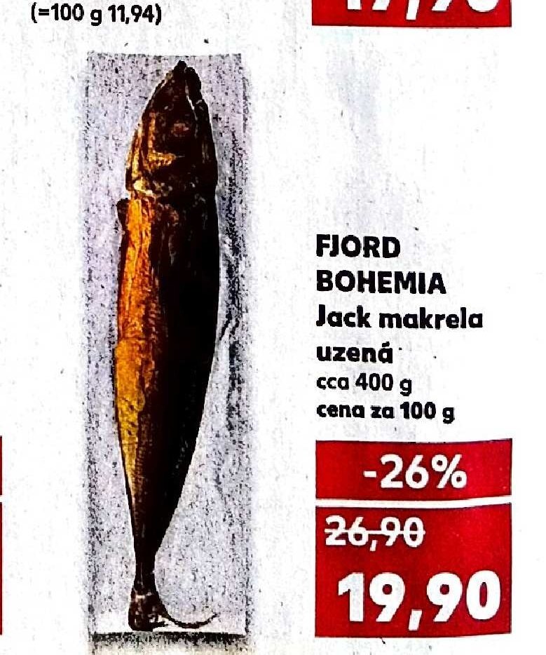 FJORD BOHEMIA Jack makrela uzená 400g