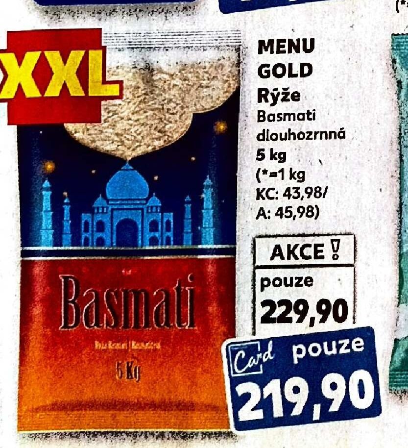 Menu Gold Rýže Basmati